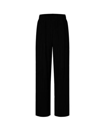 Byxor - Slfrya ellie plisse pant – Black